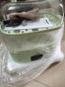 小浣熊 电蒸锅家用小型折叠二层多功能智能早餐包子蒸菜蒸汽电蒸箱蒸蛋器大容量 绿色 6L 实拍图