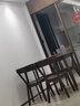 木叶私语（MUYESIYU） 全实木餐桌家用小户型餐桌椅组合现代饭桌橡胶木餐厅长方桌餐桌 胡桃色120*70*75桌+4把路易斯椅 实拍图