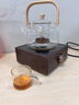 忆壶茶电陶炉小型煮茶器家用大功率静音烧水炉电热炉多功能新款蒸煮茶炉 胡桃木小方炉+雅茗煮茶壶1L 实拍图