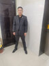 罗蒙西服套装男双排扣休闲复古男士西装外套修身结婚新郎礼服男装 实拍图