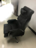 纽麦老板椅真皮可躺午休按摩大班椅舒适人体工学家用办公座椅电脑椅子 头层牛皮+搁脚+按摩【弹簧包+送头枕 颜色备注】 铝合金脚   固定扶手 实拍图