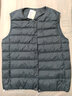 MUJI MUJI 男式 轻量 便携 无领 羽绒背心 ADG10C0A 深藏青色 L 实拍图