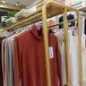 唐傲服装店中岛架落地展示架男女装童装双排货架铁艺双杠陈列侧挂衣架 带板150*50*135金色 官方标配 实拍图