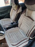 布兰特 汽车座套全包布艺座垫仿亚麻坐垫四季通用座椅套垫卡通座包五座 H2咖啡色-标准版 实拍图