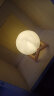 月球ins风创意小夜灯桌面灯台灯卧室床头灯月球浪漫儿童 10cm暖光 送塑料支架+10粒电池 实拍图