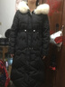 鸭鸭羽绒服女中长款冬新款真狐狸毛领韩版派克时尚加厚保暖外套潮YL 黑色 L (165) 实拍图