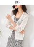 欧莎（OSA）慵懒风薄款针织开衫毛衣外套女长袖23新款空调衫夏季 白色 L 实拍图