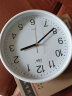 康巴丝（Compas）挂钟简约钟表创意客厅办公石英钟表挂墙卧室日历时钟钟表 3221B白色 9英寸(直径23厘米) 实拍图