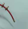 周大福简约时尚配件皮绳手绳 红绳 21.25cm AX100 实拍图