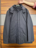 金利来羽绒服男装【白鹅绒】官方直发中长款加厚保暖可拆卸连帽外套 藏蓝-95 XL 实拍图