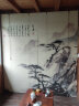 笋梦栈 免打孔印花竹帘卷帘窗帘门帘隔断屏风挂画 新中式装饰画禅意复古遮光装饰卷拉式升降茶室窗帘 迎客松 实拍图