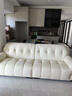 冬熊棉花糖真皮沙发法式奶油风客厅小户型轻奢白色钢琴键云朵沙发 【三人位2.2米】 头层真皮【旗舰版】凝胶记忆棉+6CM紫罗兰 实拍图