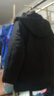 老爷车 中老年羽绒服男中长款内胆活里活面老年人连帽毛领爸爸装送礼男 带毛领-黑色 L (可穿110-125斤) 实拍图