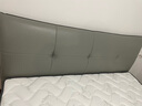 慕思（de RUCCI）真皮床 双人床1.8米2米 简约软包头层牛皮婚庆双人卧室家具皮艺床 齐边款(灰蓝色)-BCW1-020 1800*2000 实拍图