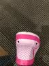酷趣（Coqui）儿童洞洞鞋男女儿童拖鞋环保eva防滑儿童凉鞋米白色30-31CQ2213 实拍图