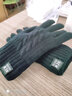 领迷风毛线触屏手套男士冬天女加绒加厚棉老人保暖冬季东北骑行防寒骑车 女款黑色 均码 实拍图