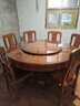 君华源全实木花梨木餐桌椅组合中式家用餐桌带转盘仿古雕花古典大圆桌子 1.5米+6象头椅(送转盘+玻璃) 实拍图