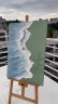 逛艺手绘油画奶油风厚肌理立体大海客厅玄关装饰挂画现代简约抽象壁画 无框画 60*85cm 晒单实拍图