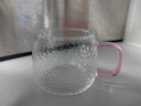 DELISOGA高颜值轻奢锤纹玻璃杯耐热水杯泡茶杯子水具套装家庭待客家用客厅 【1人1色】4只蘑菇杯 实拍图