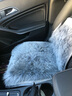 车优友澳洲纯羊毛汽车坐垫羊毛垫冬季保暖毛绒座垫单片后排座椅冬天棉垫 灰色-前座1片+腰靠1个 本款适合99%车型-下单备注 实拍图