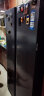 海尔（Haier）【新品】海尔冰箱617升双开门对开门超薄一级能效双变频风冷无霜干湿分储大容量家用电冰箱以旧换 黑金净化+90°悬停门+干湿分储+净味除菌 实拍图