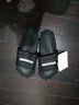 回力韩版凉拖鞋情侣款四季一字浴室居外穿防滑耐磨拖鞋HL1203黑色41码 实拍图