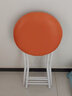 非洲鹰（feizhouying）电脑椅简易折叠椅家用餐椅靠背椅培训椅子折叠凳子圆凳户外椅 橘色海绵凳子（单个装) 实拍图