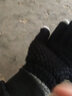 领迷风毛线触屏手套男士冬天女加绒加厚棉老人保暖冬季东北骑行防寒骑车 女款黑色 均码 实拍图