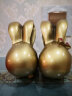 福美林（FUMEILIN）欧式客厅家居装饰品创意电视柜酒柜抽象工艺品摆件雕塑艺术品礼品 金色兔子一对 实拍图