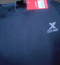 特步（XTEP） 卫衣男装套头t恤衫秋季休闲运动服饰男士保暖打底宽松大码跑步服 白-logo基础圆领-加绒加厚 L /175 -现货速发 实拍图