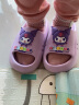 果洛菲（GUOLUOFEI）儿童拖鞋夏季宝宝洗澡男女童凉拖鞋 紫色库洛米 190mm内长19cm 晒单实拍图