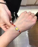 訫缘饰品 黄金转运金珠手链女本命年礼物足金999小桃花红手绳情人节礼物 足金桃花+红绳手链 实拍图
