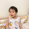 小素材婴儿背心新生幼儿宝宝儿童马甲护肚吊带纯棉夏季薄款男童女童春秋 星月云朵蓝 110cm（4-5岁） 实拍图
