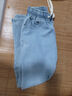 顶峰保罗（Dingfengbaoluo）牛仔裤男生春秋季宽松高街潮牌男士直筒休闲九分裤子868浅蓝色S 实拍图