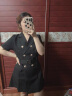 她芙（tafu）品牌女装西装连衣裙女2024夏季新款法式气质英伦风修身显瘦西服裙 黑色 M 晒单实拍图