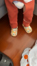 巴布豆（BOBDOG）儿童拖鞋男女童宝宝凉鞋室内外软底洞洞鞋 米白 140码 实拍图