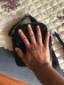 阿诺妮斯单肩包休闲斜挎包男士牛皮小包双层拉链袋小皮包防盗刷功能手机包 1703小号黑色 实拍图
