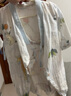 全棉时代纯棉新生婴儿连体衣服新款抗菌纱布宝宝春夏满月服和袍 云中游乐园【四季款】 73cm （6-9个月） 实拍图
