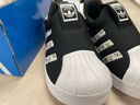 阿迪达斯（adidas）童鞋三叶草秋冬男女小童一脚蹬贝壳头鞋 IH3049黑/白/橘绿 实拍图