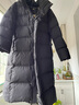 CLARKE QUEEN95%白鹅绒羽绒服女长款过膝2025新款宽松加厚外套潮 黑色 XL (165) （165-180斤卡码拍小） 实拍图