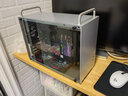 SKTC星开天HX100 PLUS手提全铝MATX台式电脑机箱ATX电源 PLUS银色单玻璃+ATX电源架（含手提，风扇架） 实拍图