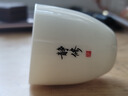 极素茶杯德化羊脂玉功夫茶具小茶杯白玉陶瓷泡茶杯子薄胎白酒杯带字禅意家用客厅个人品茗杯主人杯单杯 黑字凝香杯-静修 实拍图