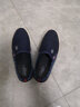 沙驰休闲鞋男鞋夏季英伦板鞋布鞋男士一脚蹬懒人鞋透气套脚乐福鞋男 蓝色-标码 S7233013A 39 (245mm) 皮鞋码 实拍图