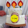 多美忆 生日帽生日场景布置道具儿童男孩女孩生日快乐装扮头饰-蛋糕款 实拍图