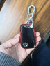 适用于大众钥匙包2022款新迈腾B8蔚揽汽车钥匙套帕萨特大众CC钥匙壳扣2017-18帕萨特 大众智能C款【中国红】+【红色编织绳扣】 实拍图