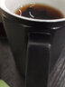 午间陶瓷渐变泡茶杯带盖过滤杯木柄防烫茶水分离花茶杯办公杯logo定制 和正办公杯-黑蓝渐变-礼盒装 实拍图