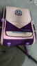 酷咖书包男孩小学生儿童双肩包女背包 轻便减负透气1-3-6年级大容量 深紫色（带独角兽挂件） 实拍图