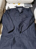 FGHGF带帽蓝大褂工作服男女牛仔大褂劳保服仓库服工装加厚连帽大褂牛仔 牛仔西装领纽扣大褂 大号 实拍图