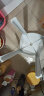 树浩家用塑料加厚凳子可叠放餐椅网红风车餐桌椅子现代简约餐厅书桌用 L.HF升级加强PP材料30cm面-白色 实拍图