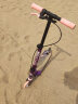 迪卡侬滑板车5-12岁儿童折叠避震手刹印第安紫粉款2619305 实拍图
